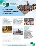 Revitalizing and Strengthening Communities - Capital Budget 2023 Poster