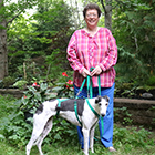 Dr. Rosemary Henderson and her dog