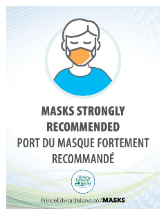 Face Masks Strongly Recommended Poster