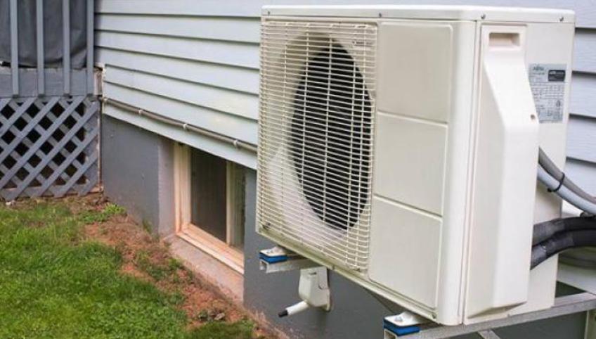 Picture of a mini-split heat pump outdoor unit