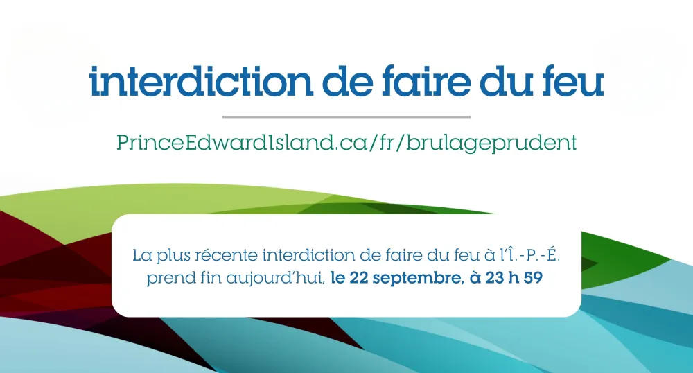 Une affiche représentant la fin de l'interdiction de brûlage.