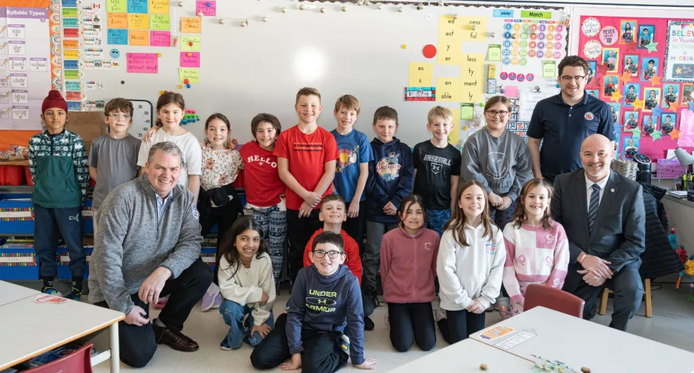 Students in Grade 3 classroom.