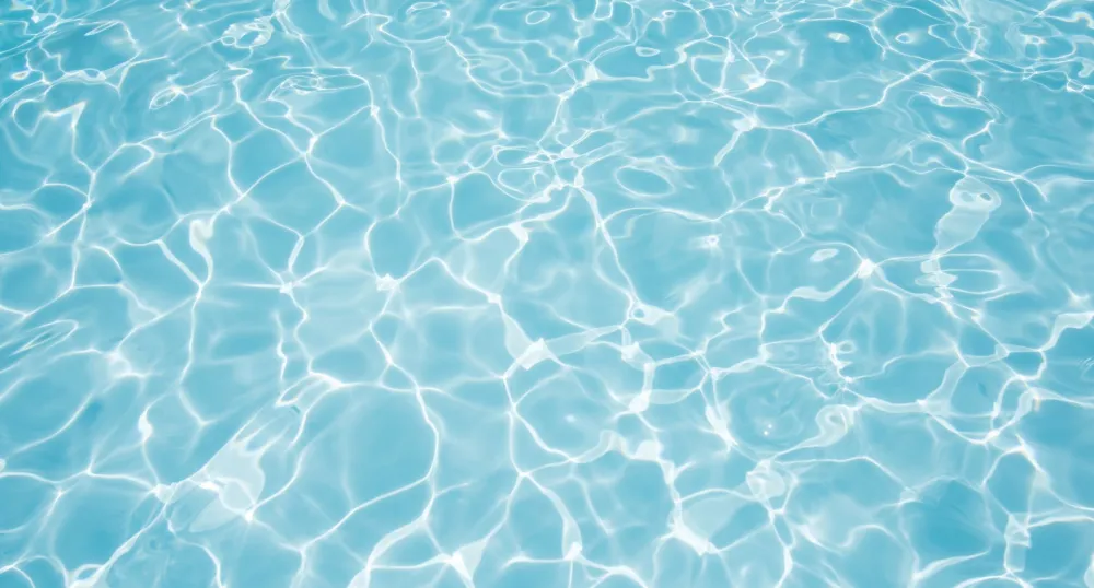 water in a swimming pool