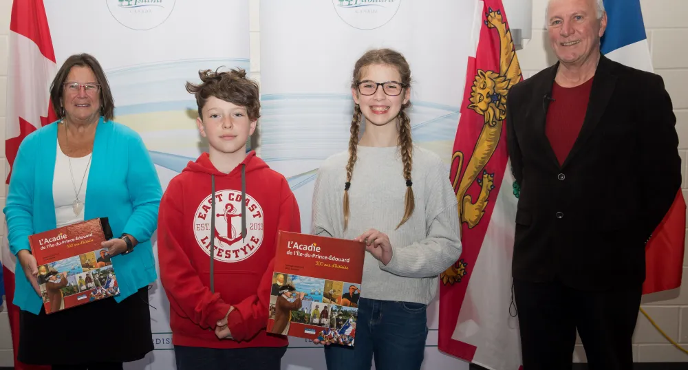 Photo of authors and students