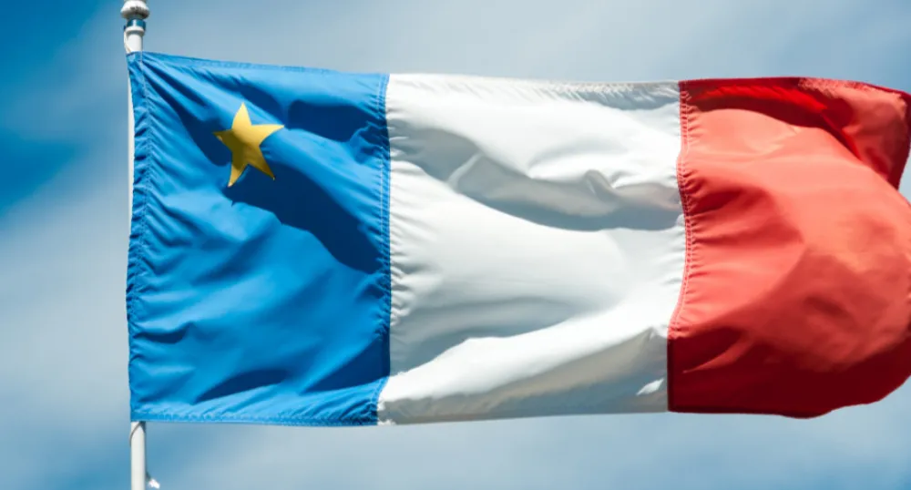 image of the Acadian Flag