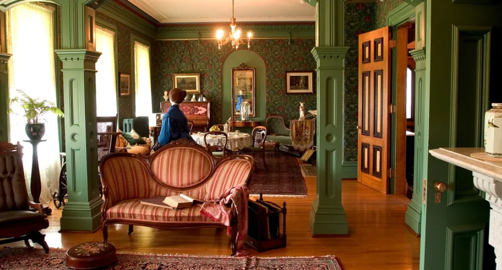 image of an old historic living room