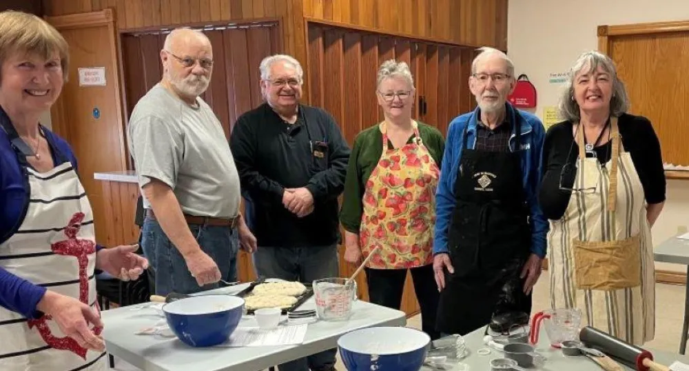Membres de la classe Taste of Irish Baking de la Benevolent Irish Society
