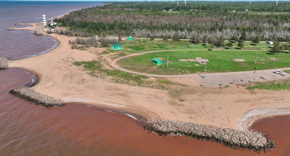 Le parc provincial Cedar Dunes avant les travaux, en 2021