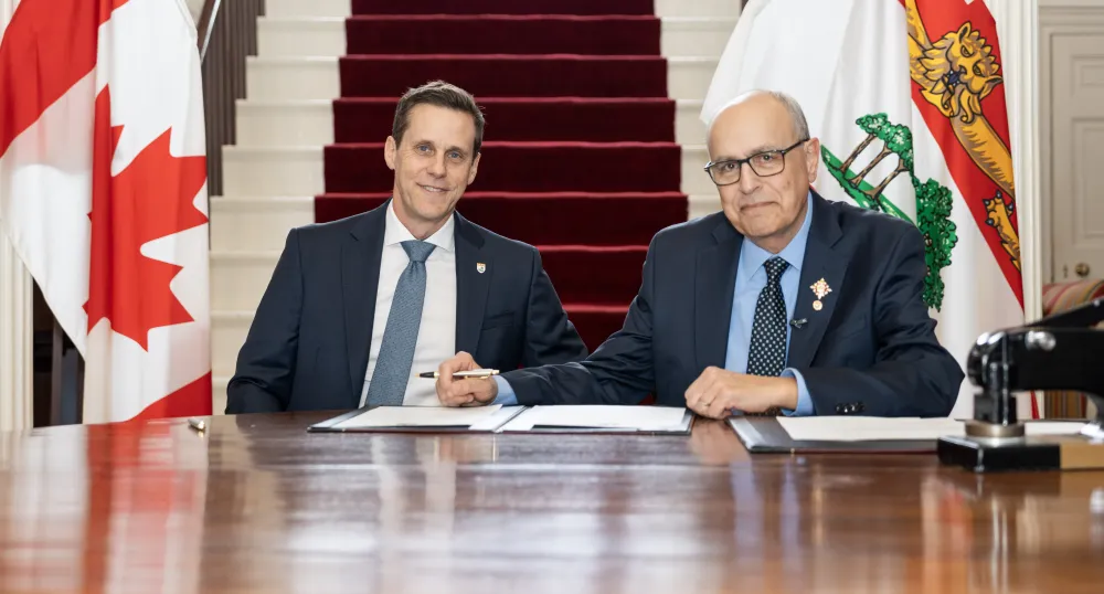 Premier Lantz and His Honour Wassim Salmoun