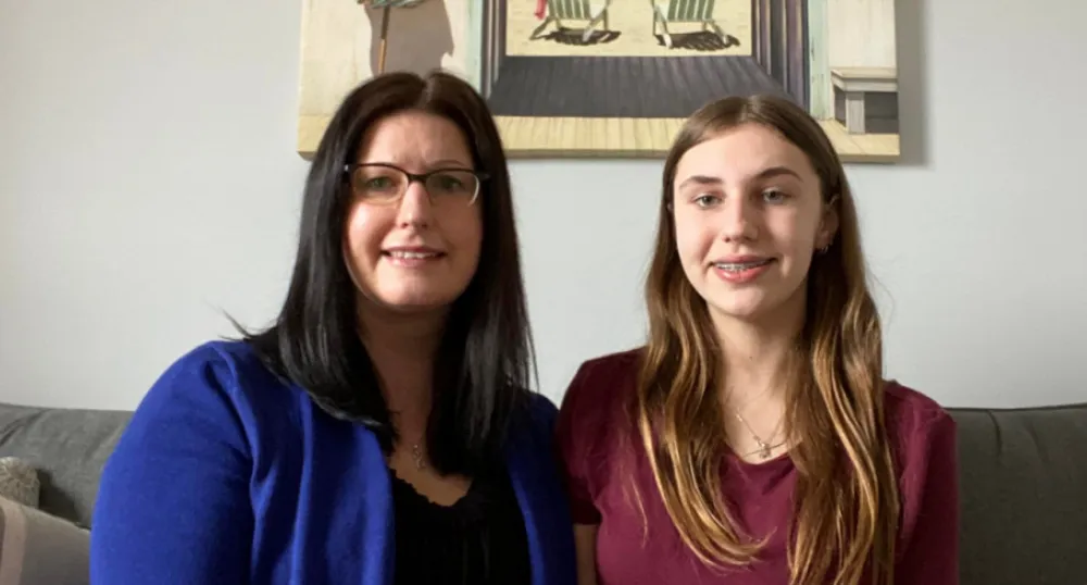 Crystal Ogden pictured with her daughter Cadence