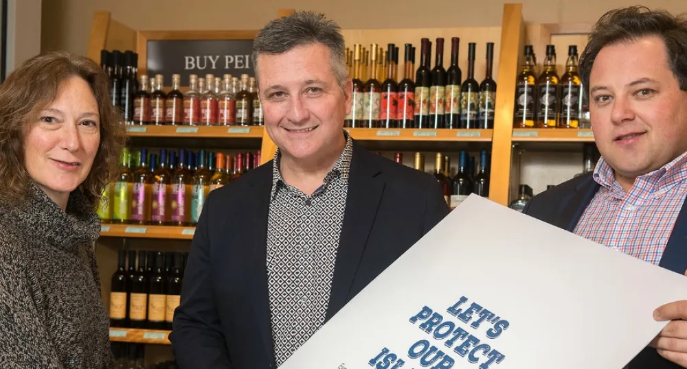 Megan Harris, Executive Director, Island Nature Trust and Andrew MacMillan, CEO PEILCC