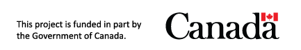 Government of Canada logo and text that says the project is funded by the Government of Canada
