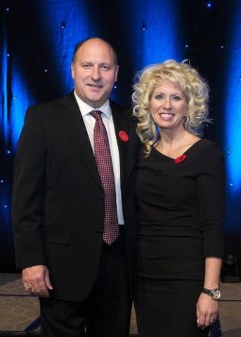 Innovation PEI Board member Jennifer Evans stands with her husband Lee Drake