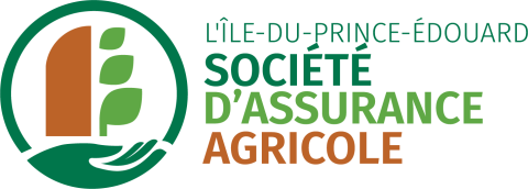 la Société d’assurance agricole de l’Île-du-Prince-Édouard with hands and plant image