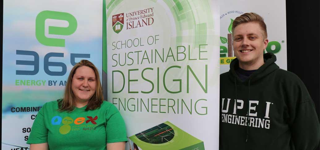 Angela Court and Peter Doiron showcased their work at the Green Expo