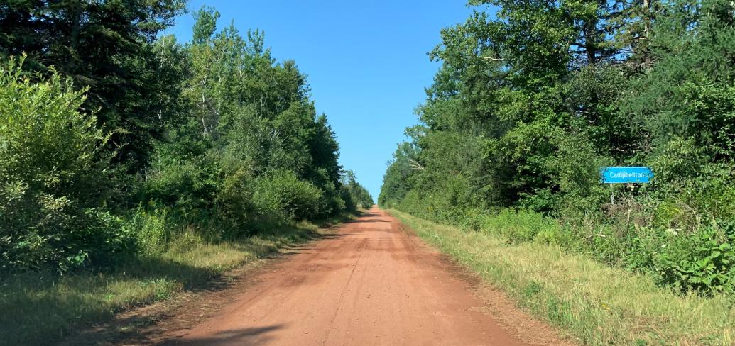 Picture of a dirt road on PEI
