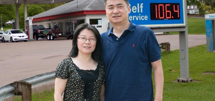 Owners of Miller's Esso: Tingting and Yalin Hu