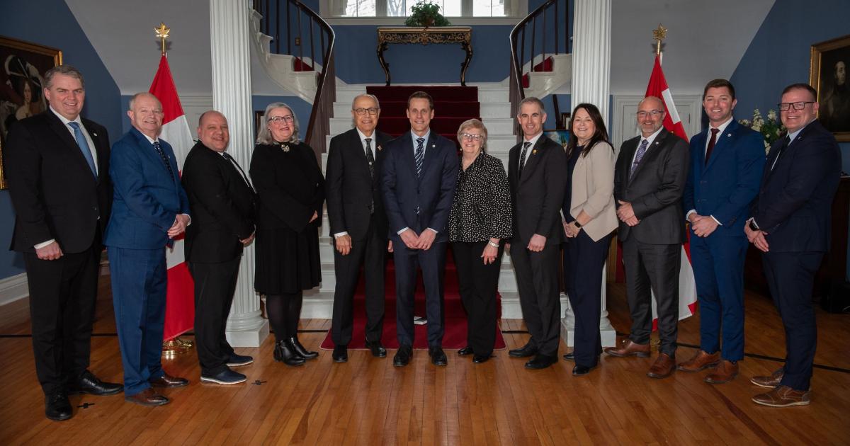 Premier Rob Lantz swears in new government cabinet