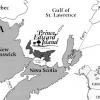 Map of east coast of Canada highlighting PEI's position within Atlantic Canada