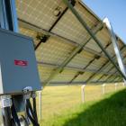 Ground mount solar installation in Pinette, PEI
