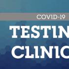 Image with the words Testing clinics on it.