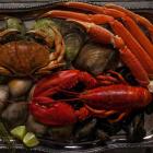 Best of Sea seafood platter of lobster, bar clams, mussels and crab