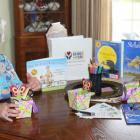 Early Childhood educator Alice Taylor with some of the books she uses for the Handle with Care program