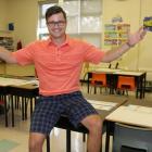 Jonathan MacDonald welcomed students to his Central Queens Elementary class this week