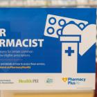 Image of pharmacy plus logo and a link to page page for info