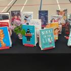 image of a display of books on a table