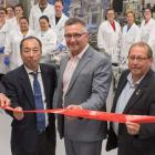 Officials cut red ribbon to officially open expansion at Sekiusi facility in Charlottetown, PEI