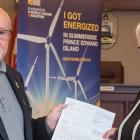 Summerside Mayor Bill Martin and Transportation, Infrastructure and Energy Minister Paula Biggar 