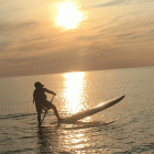 Matthew Doiron on a paddleboard