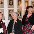 Photos shows Minister Paula Biggar in the middle of a group of five women.