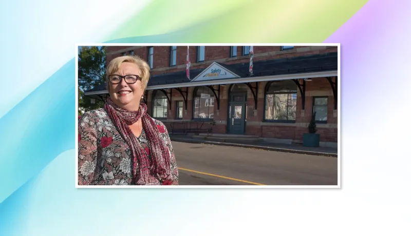 Moira McGuire, membre du Conseil consultatif des partenaires en apprentissage, et sa famille en vacances aux îles de la Madeleine