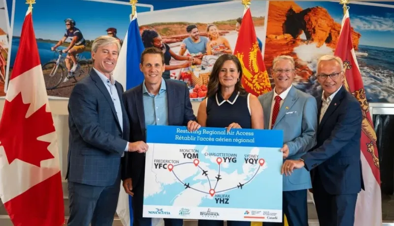 Hon. Rob Lantz, Premier of Prince Edward Island, Hon. Tim Houston, Premier of Nova Scotia, Hon. Gilles LePage, Minister of Environment and Climate Change and Minister responsible for the Regional Development Corporation representing the Government of New Brunswick, and Sean Casey, Member of Parliament