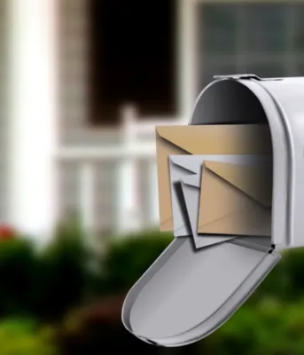 Mailbox with envelopes