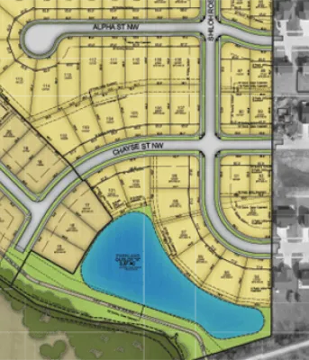 graphic banner of subdivision development plans