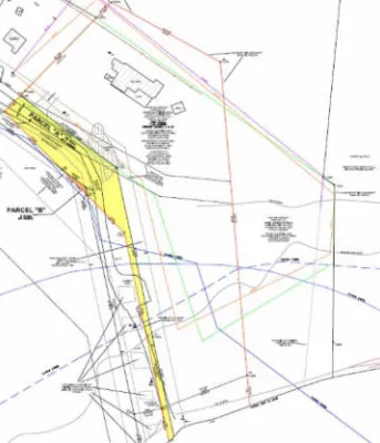 Map of the boundaries of the Bruce Point Road