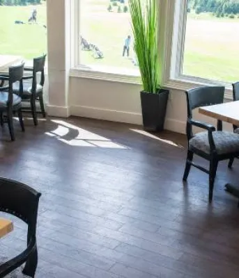 inside of a restaurant