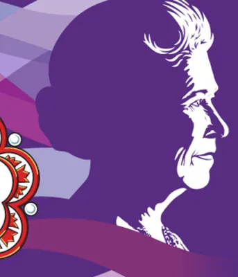 image of  a commemorative medal and the crown of Queen Elizabeth the second