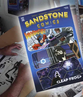 Artists Greg Webster and Sandy Carruthers