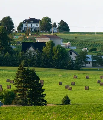 rolling hills of Prince Edward Island