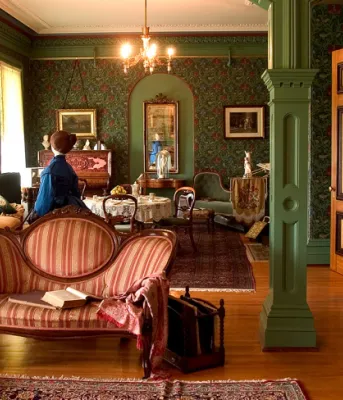 image of an old historic living room