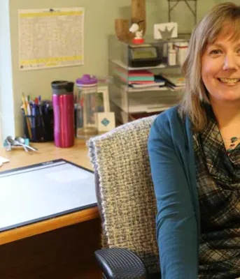 Senior Addictions Counsellor Jody MacLellan in her office at the Provincial Addictions Treatment Facility in Mt. Herbert.