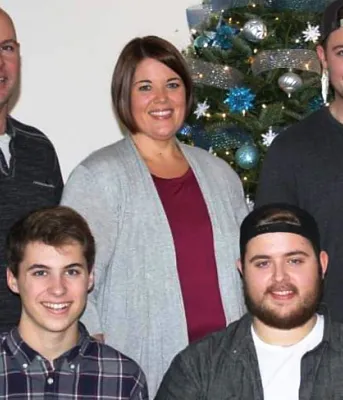 image of a group of five people standing together