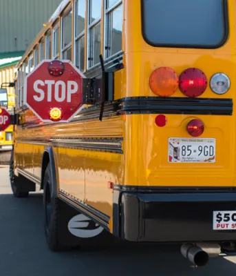 New school bus signs