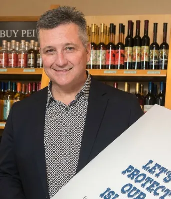 Megan Harris, Executive Director, Island Nature Trust and Andrew MacMillan, CEO PEILCC