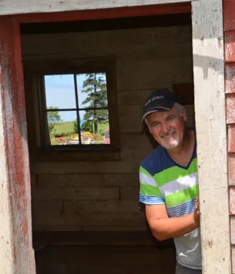 Stacy MacInnis inside the Elliott Station