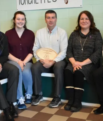 Minister Jordan Brown, Bethany Spencer, Todd Dyment, Lisa MacDougall and Donald Mulligan.